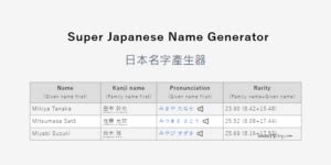 日文男名|【2024年最新】常見日文名介紹！受歡迎的男生和女生名字是？。